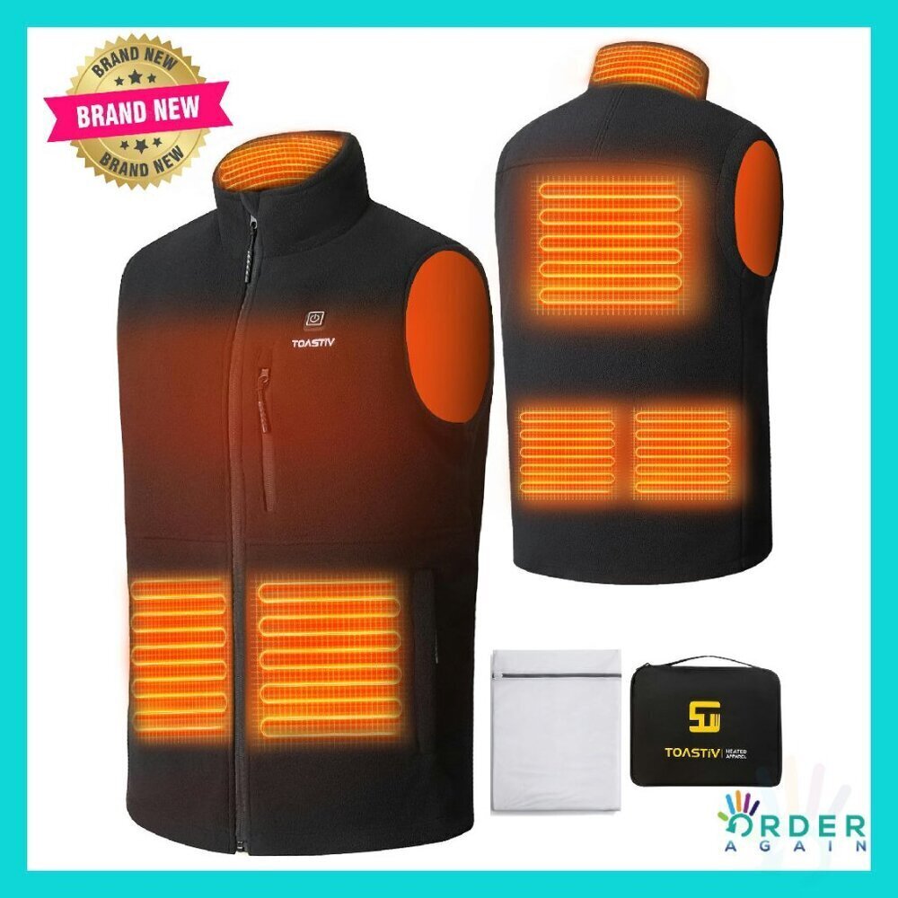 USB Heated Fleece Vest Men's Lightweight Electric Winter Outdoor Gear